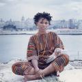 Assata Shakur sitting