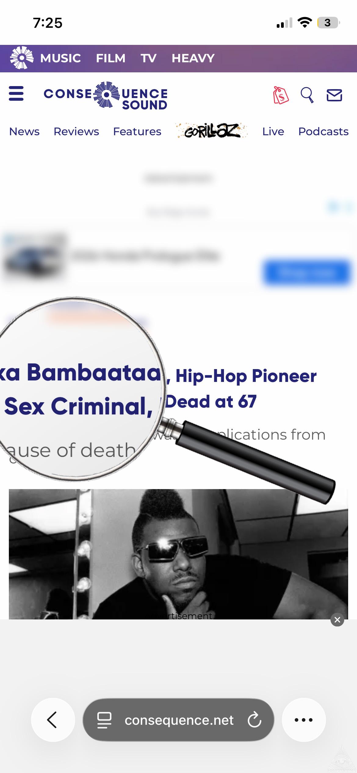 Afrika Bambaataa obituary issue