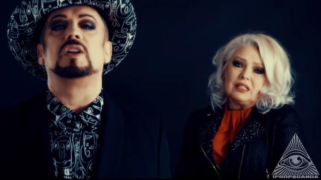 Kim Wilde and Boy George