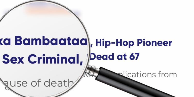Afrika Bambaataa obituary issue