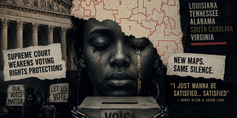 Composite Image of Voter Suppression