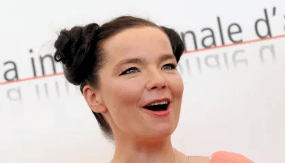 Bjork smiling